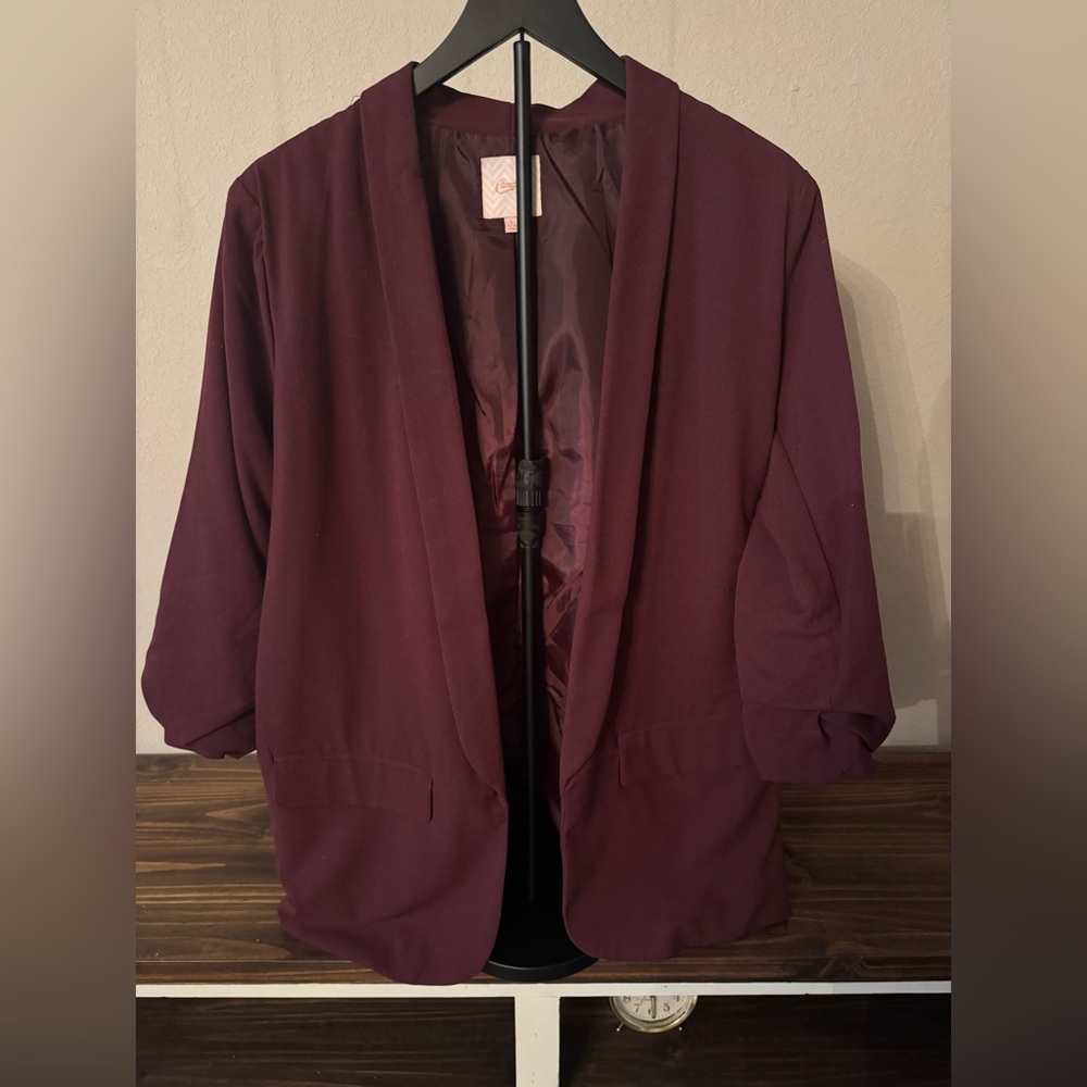 Candie's Deep Burgundy Women's Blazer